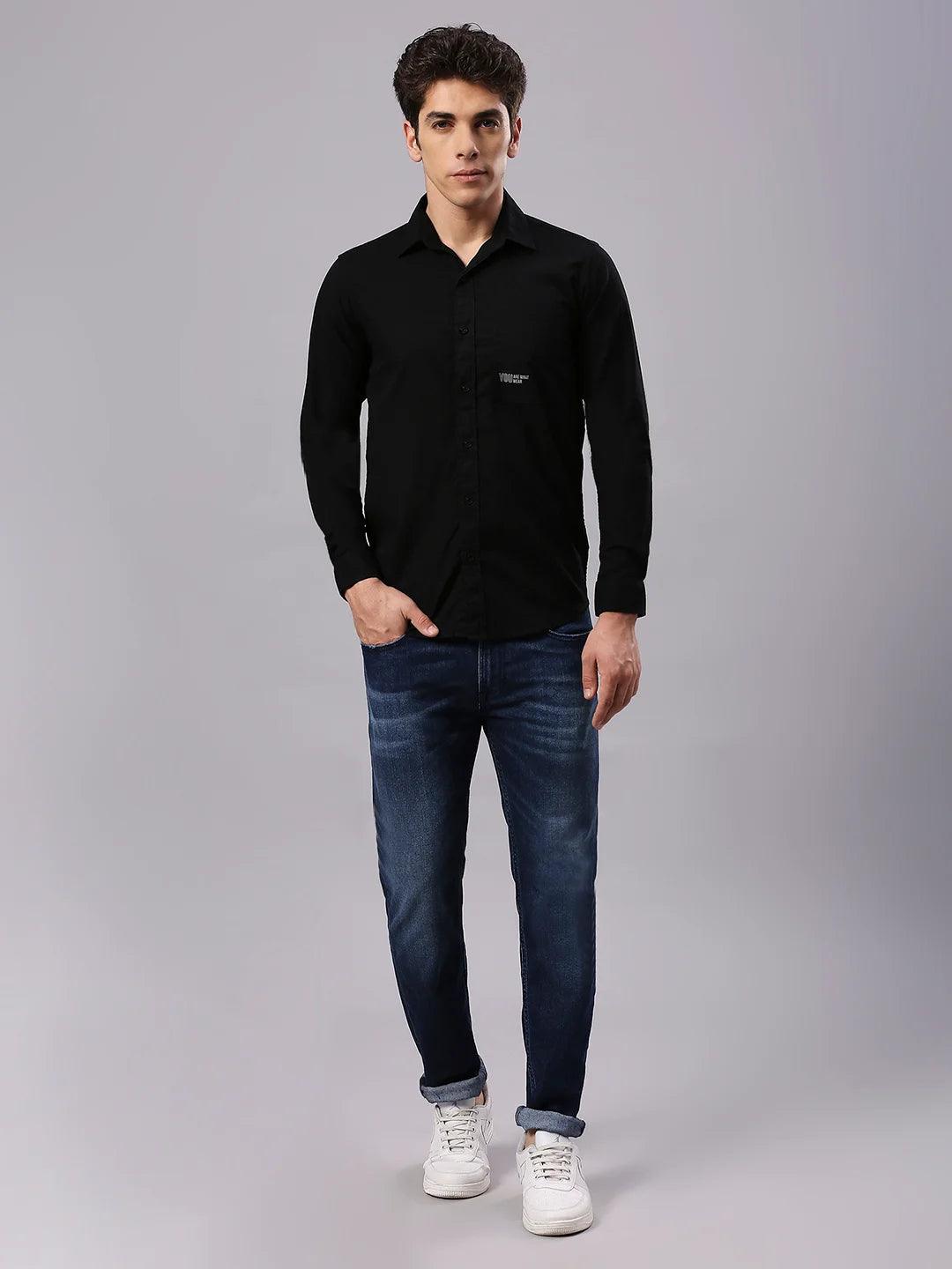 Black Solid Shirt