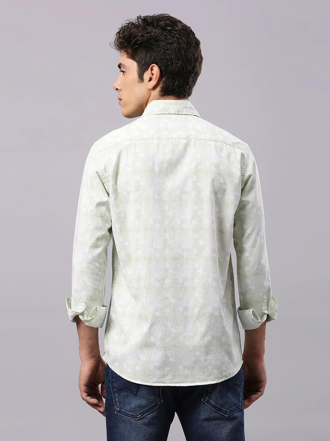 Green Printed Shirt