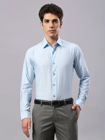 Sky Blue Solid Shirt