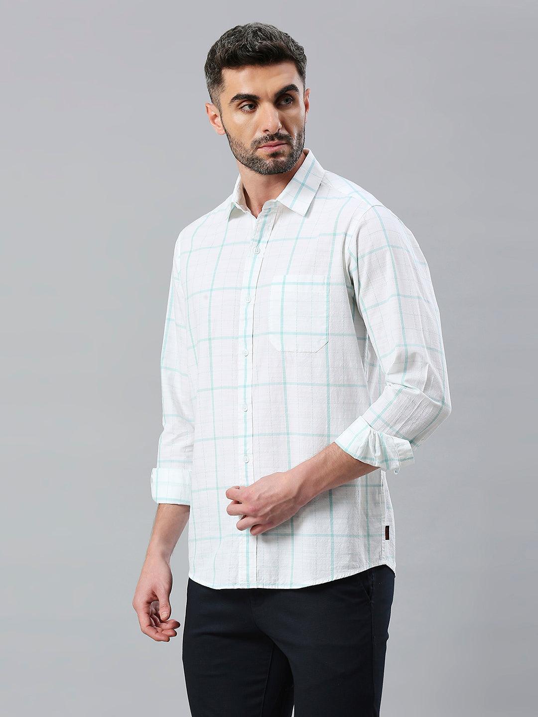 White Checkered Shirt