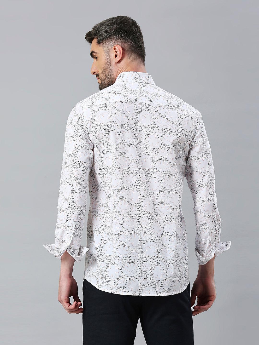 White Printed Shirt
