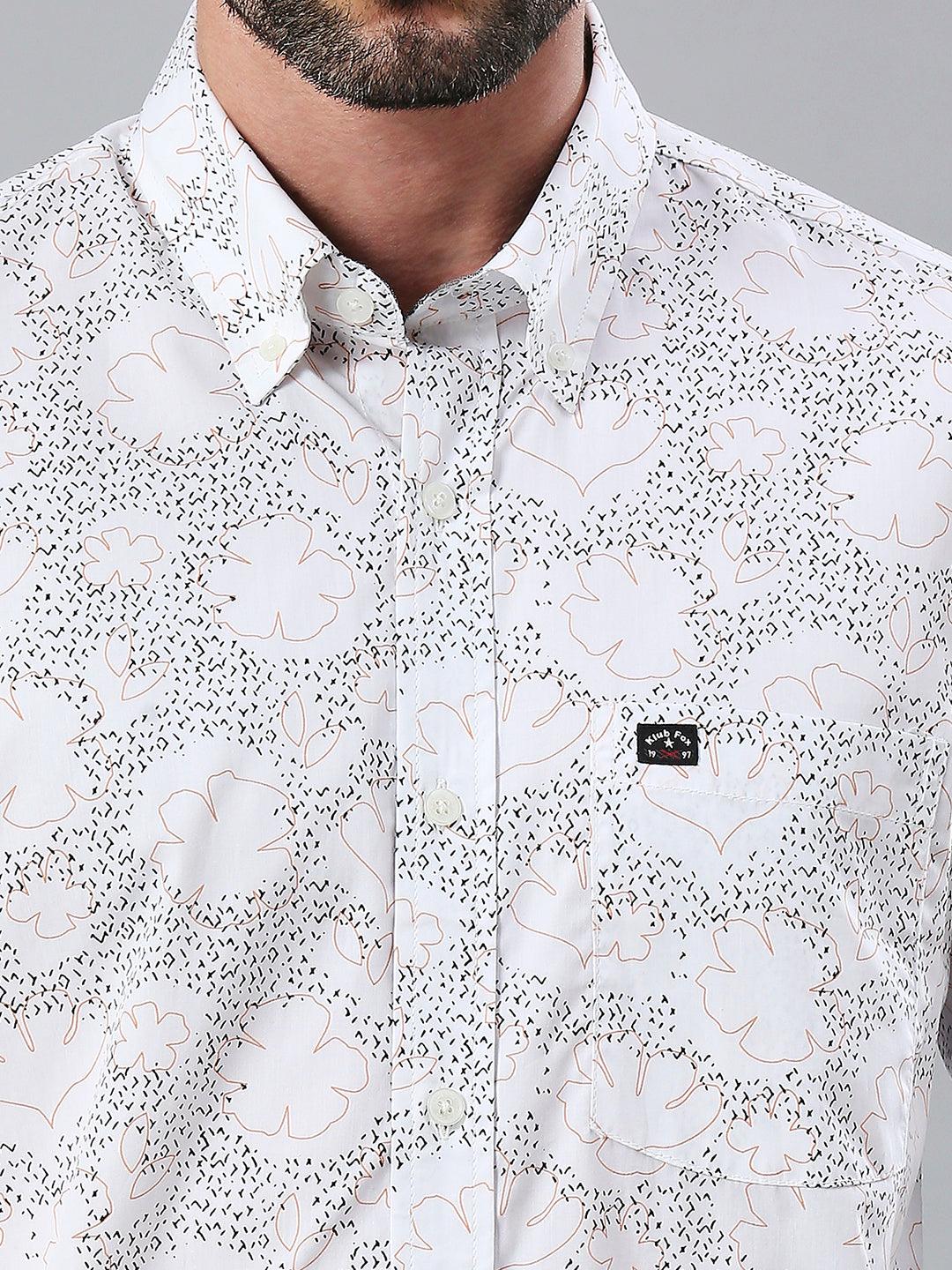 White Printed Shirt