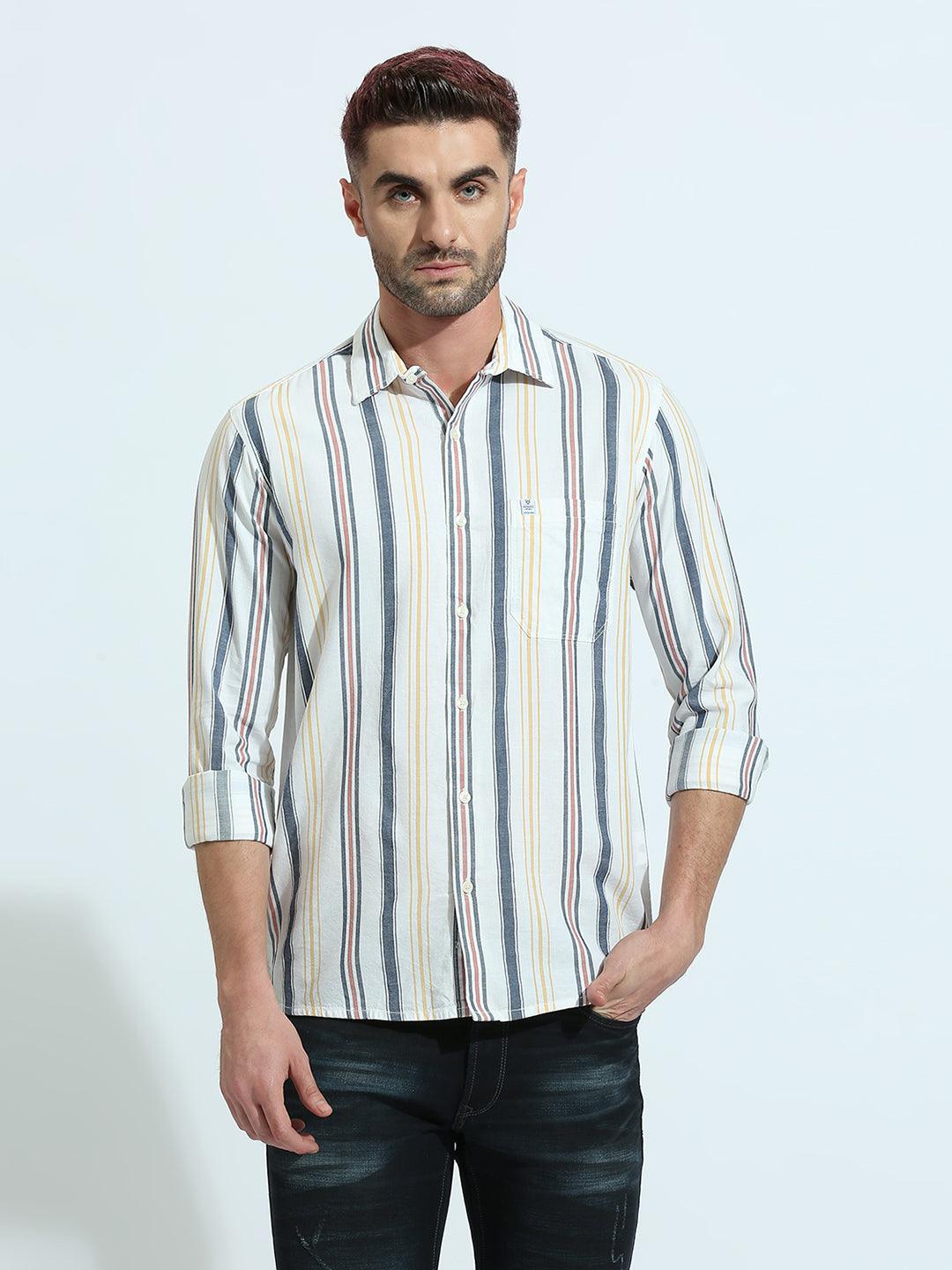 Navy Striped Shirt