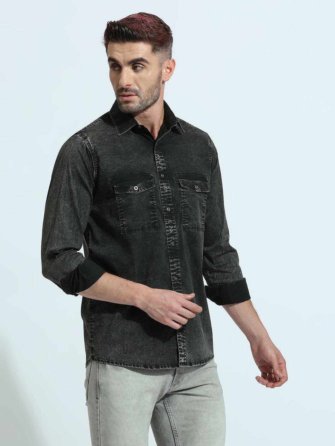Cloud Wash Onyx Black Shirt