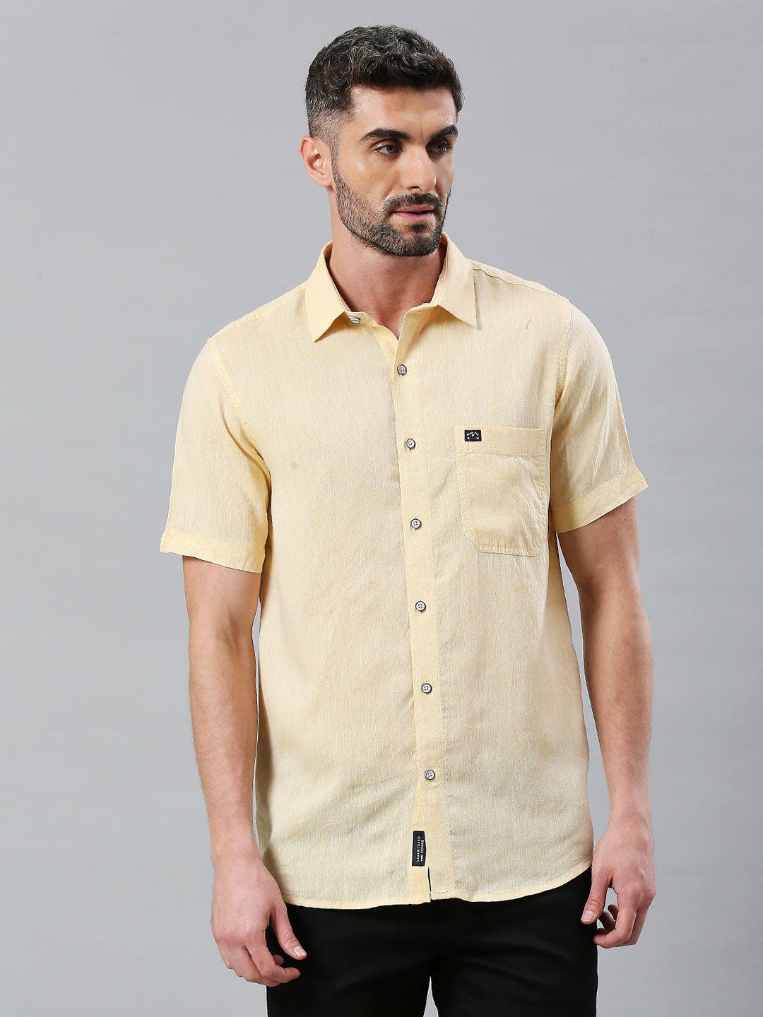 Yellow Solid Shirt