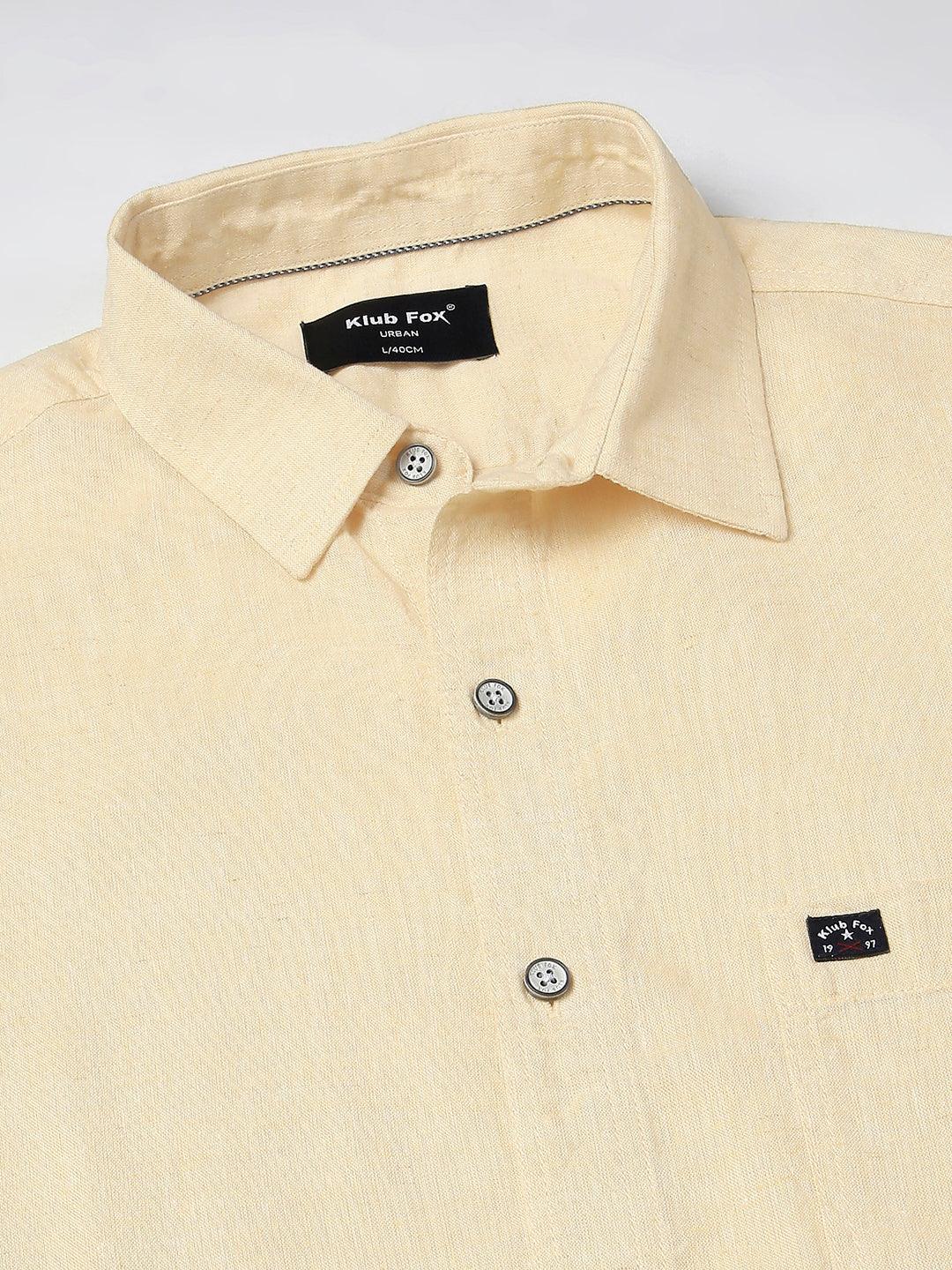 Yellow Solid Shirt