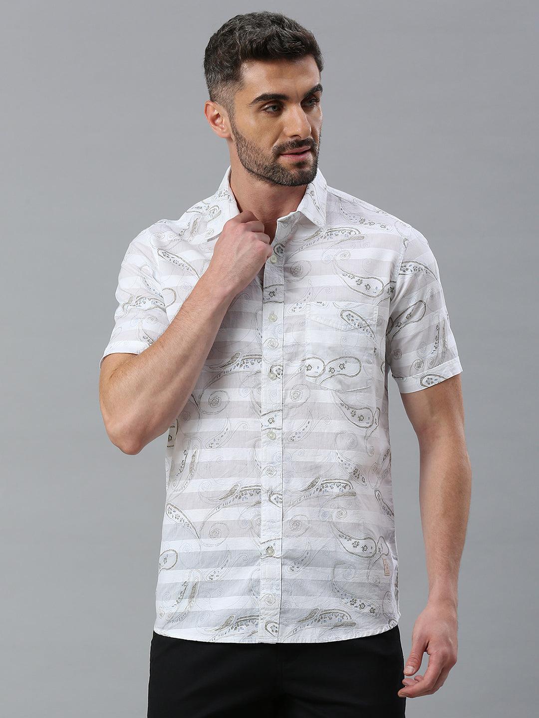 White Printed Shirt