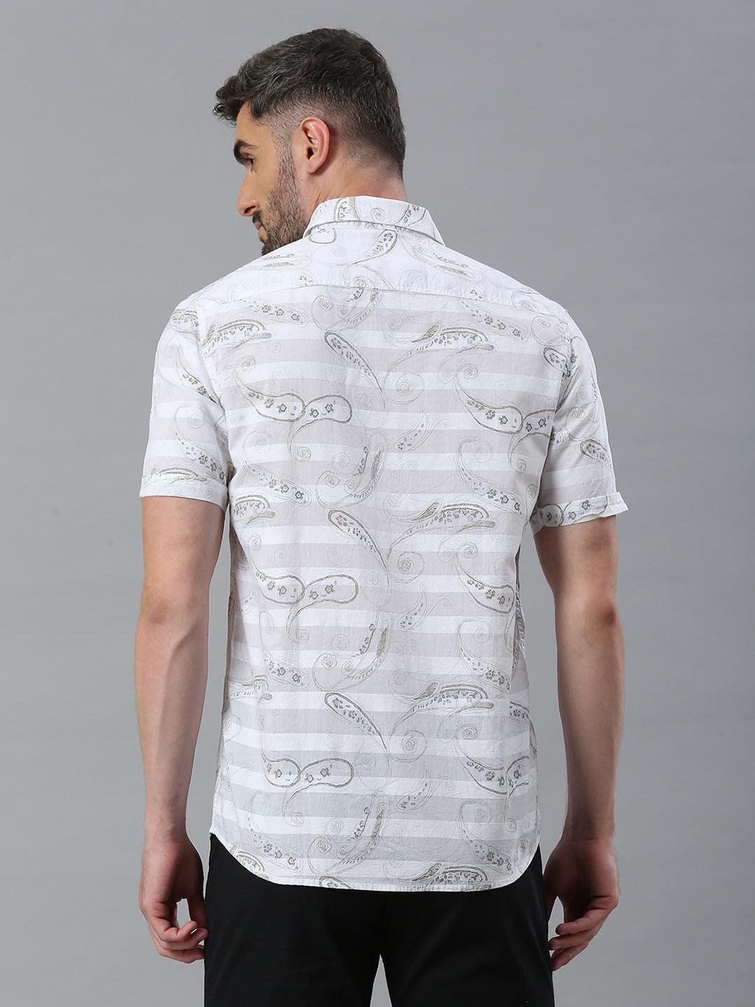 White Printed Shirt