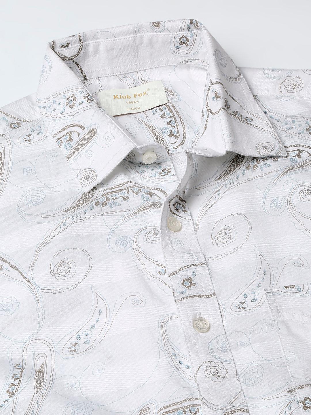 White Printed Shirt