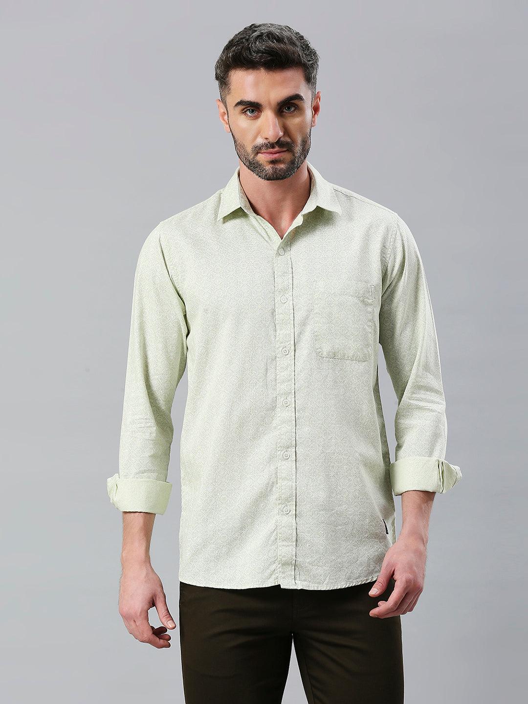 Yellow Printed Shirt
