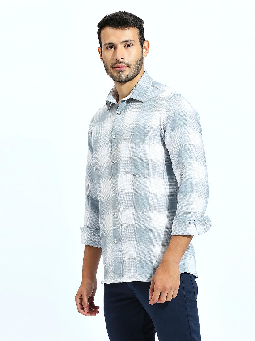 Grey Checkered Shirt