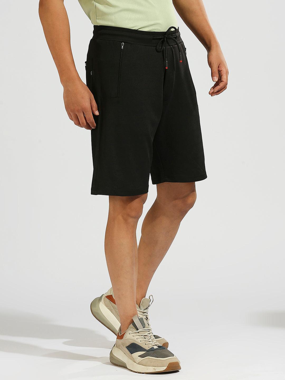 All Day Black Stretchable Shorts