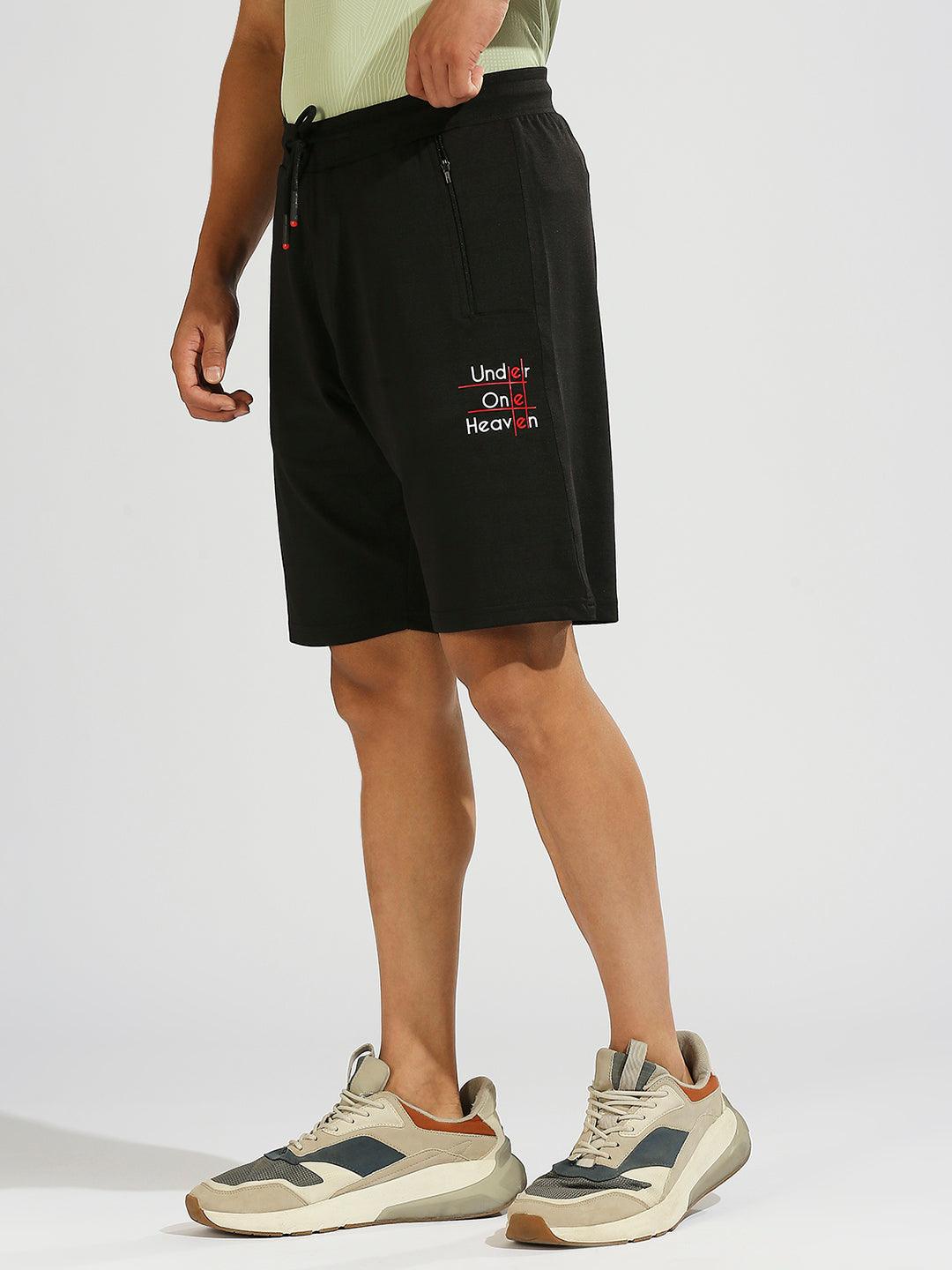 All Day Black Stretchable Shorts