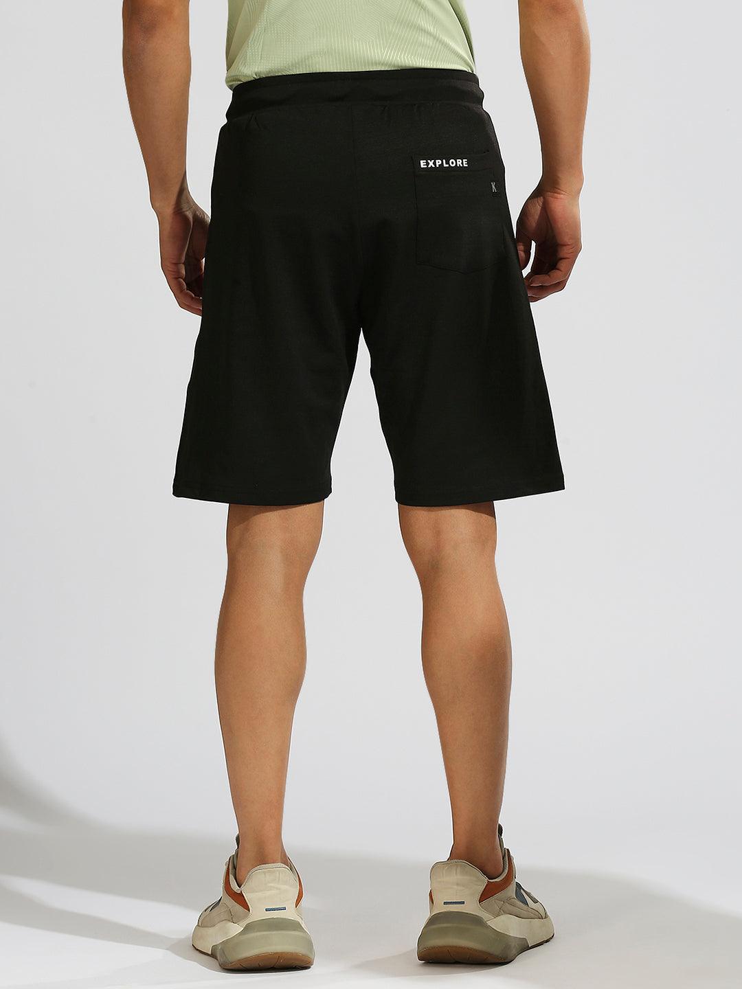 All Day Black Stretchable Shorts