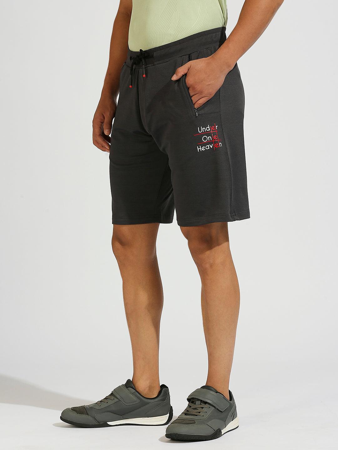 All Day Dark Grey Stretchable Shorts