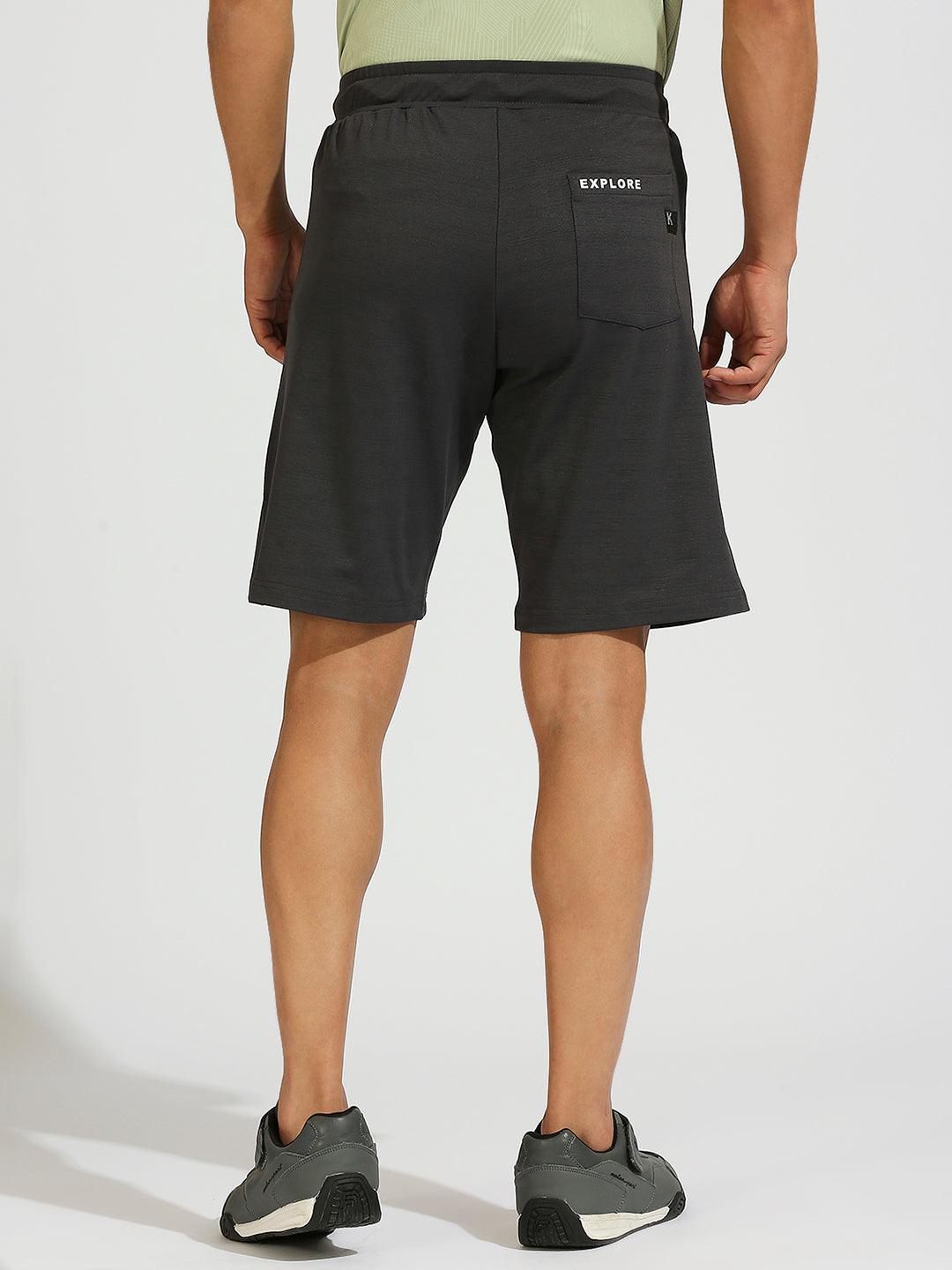 All Day Dark Grey Stretchable Shorts