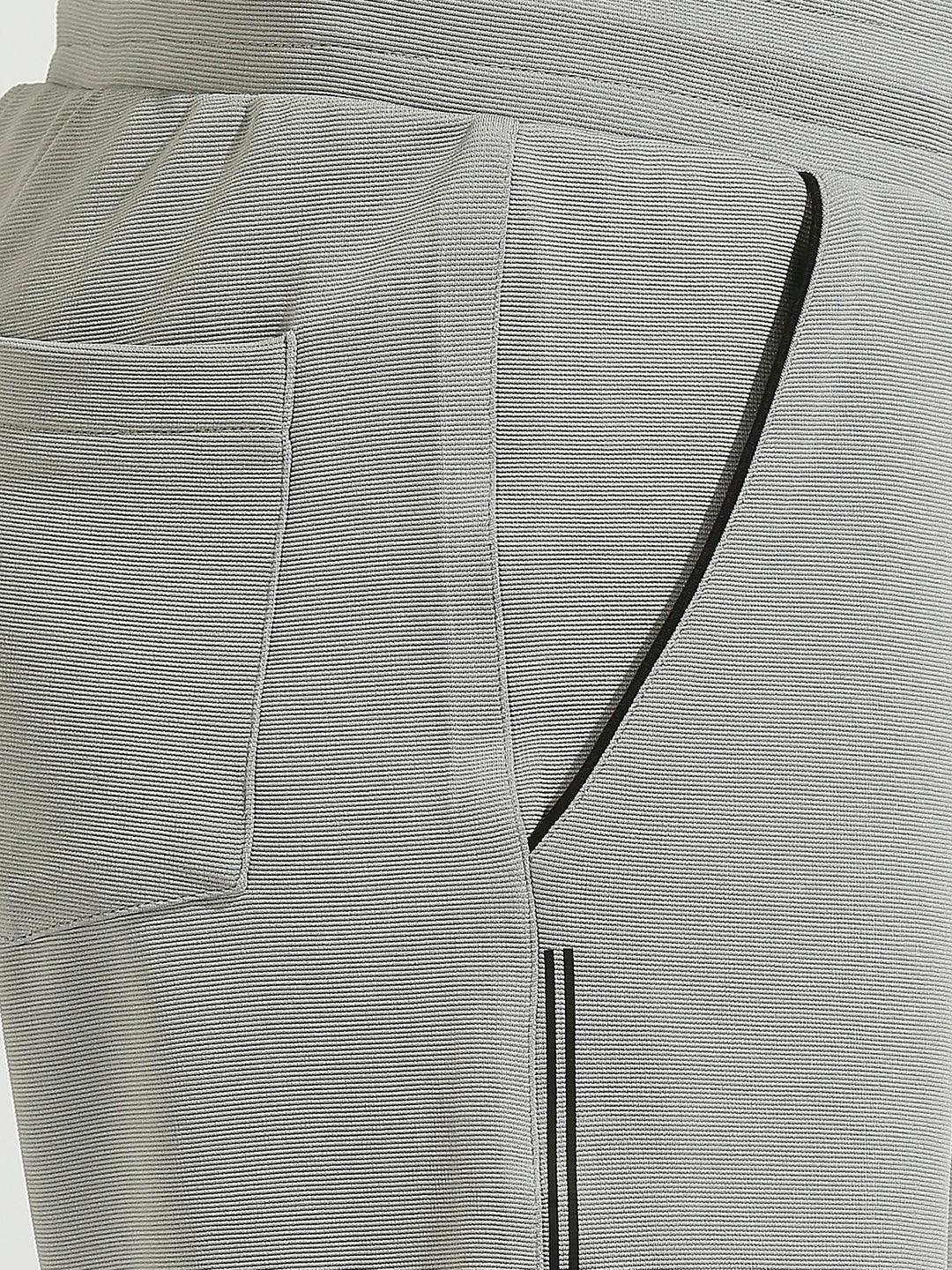 All Day Light Grey Stretchable Shorts