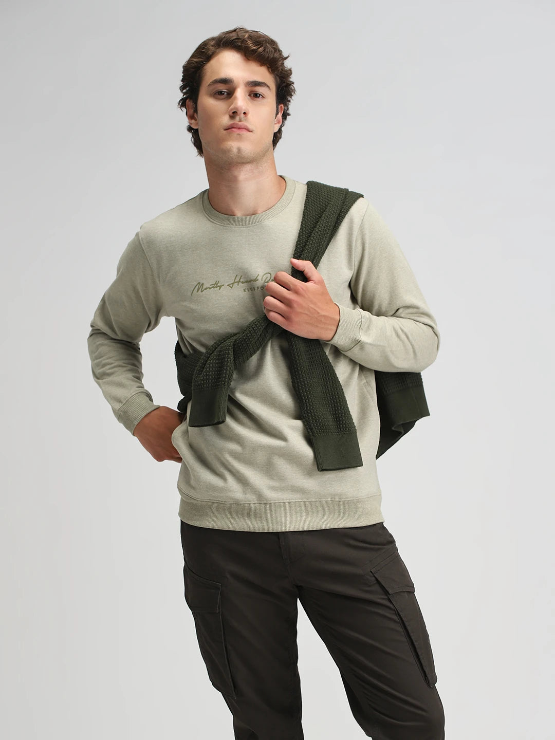 Pista Melange Printed Sweatshirt
