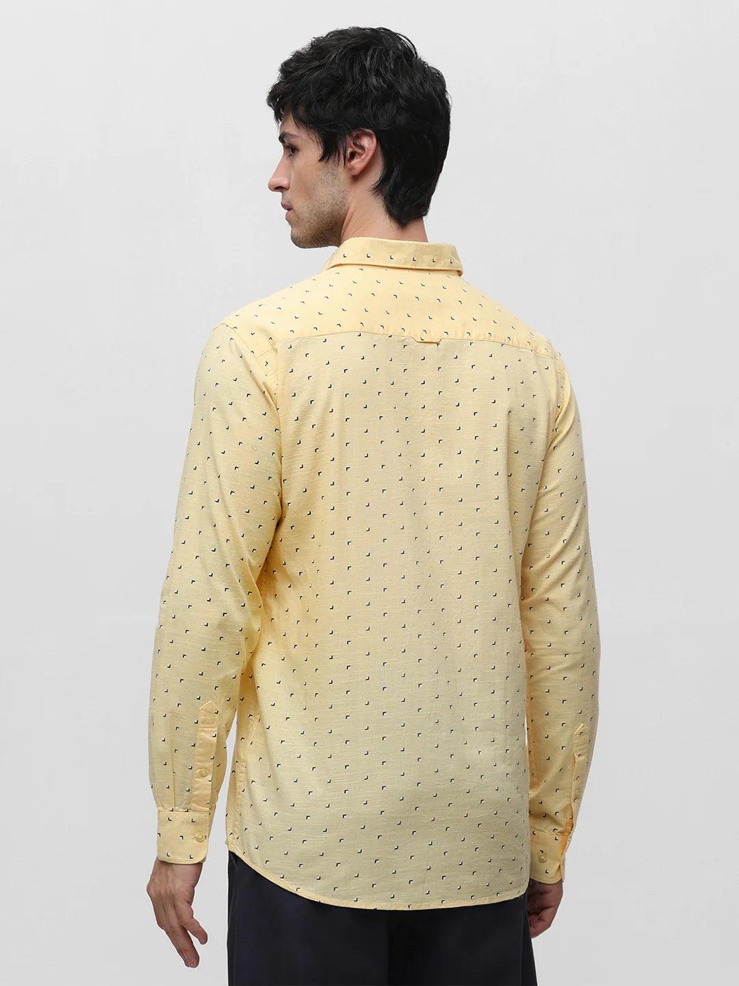 Yellow Printed Shirt