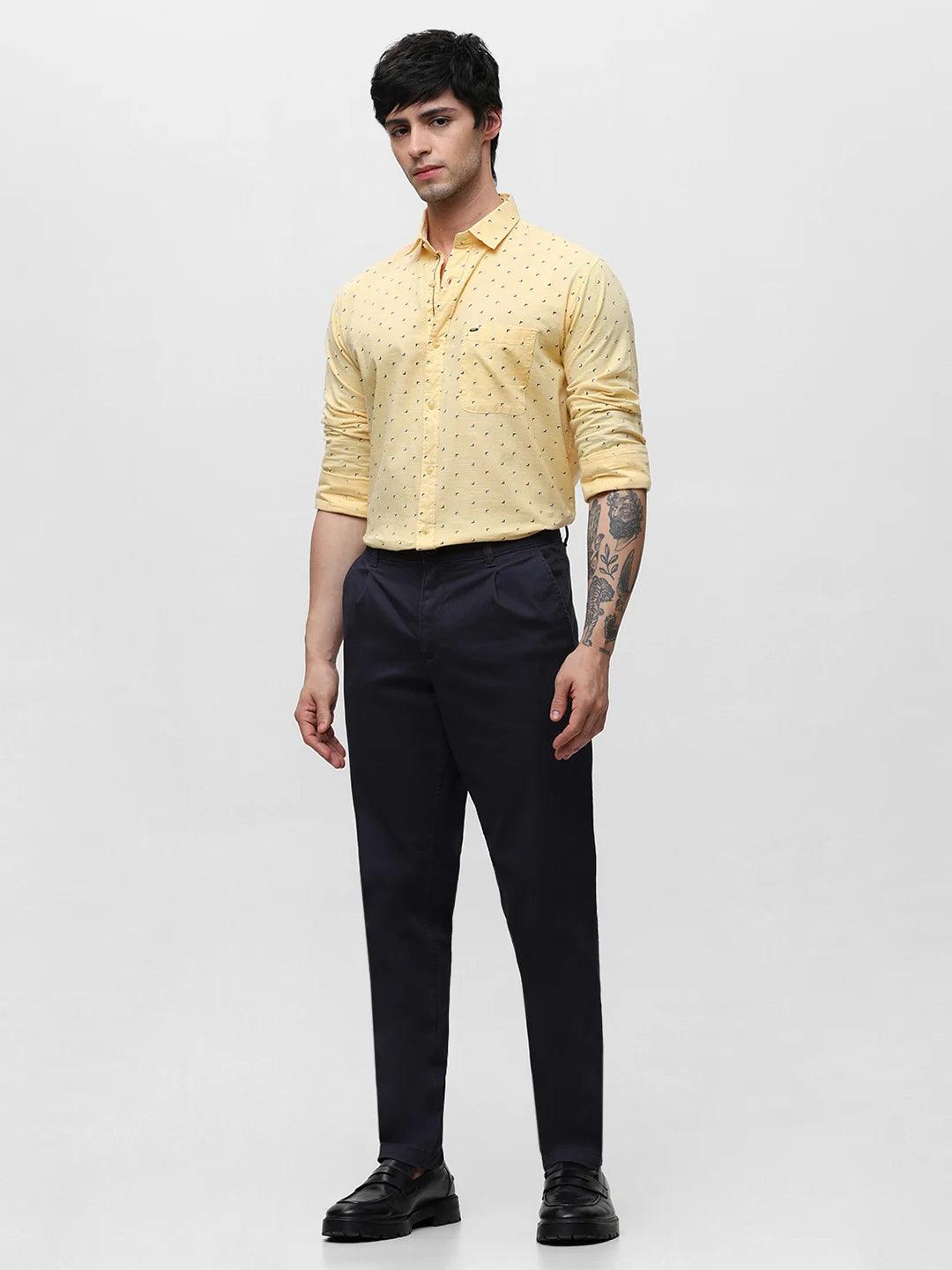 Yellow Printed Shirt