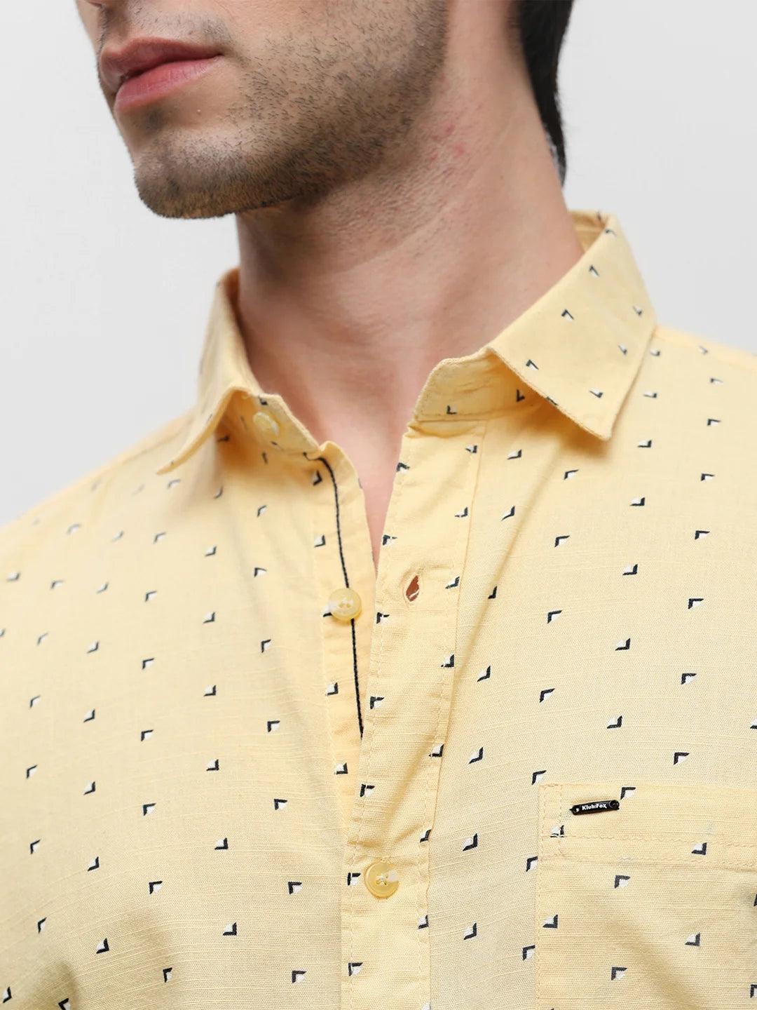 Yellow Printed Shirt