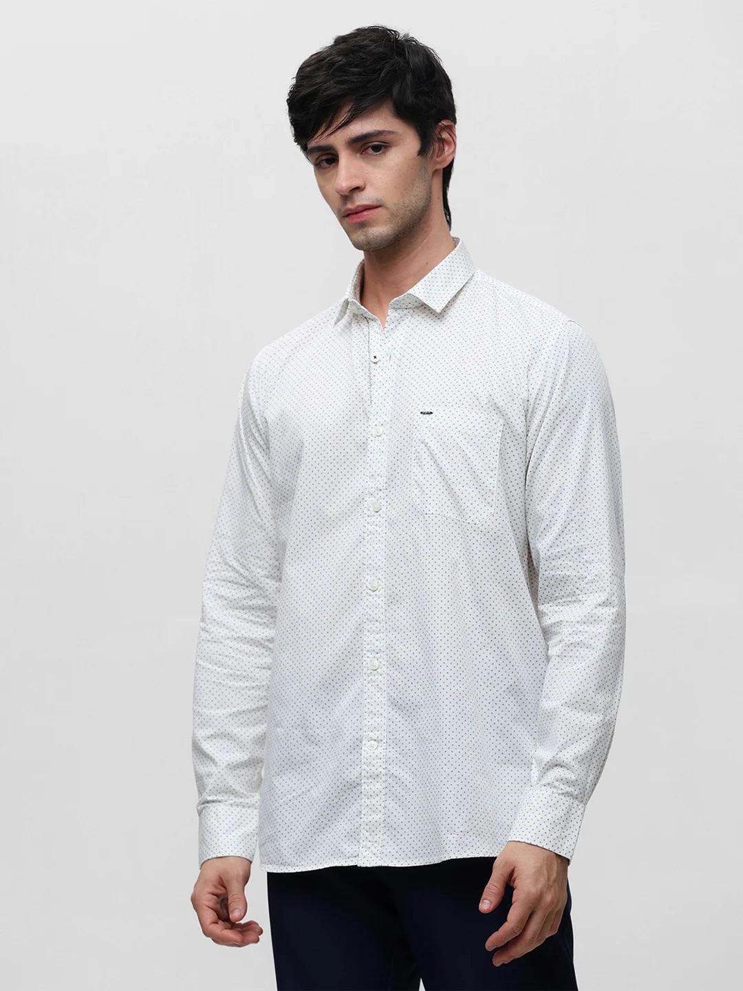 White Printed Shirt
