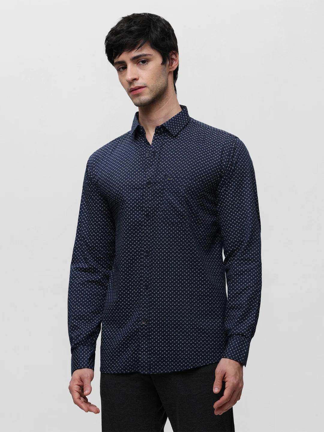 Navy Printed Shirt