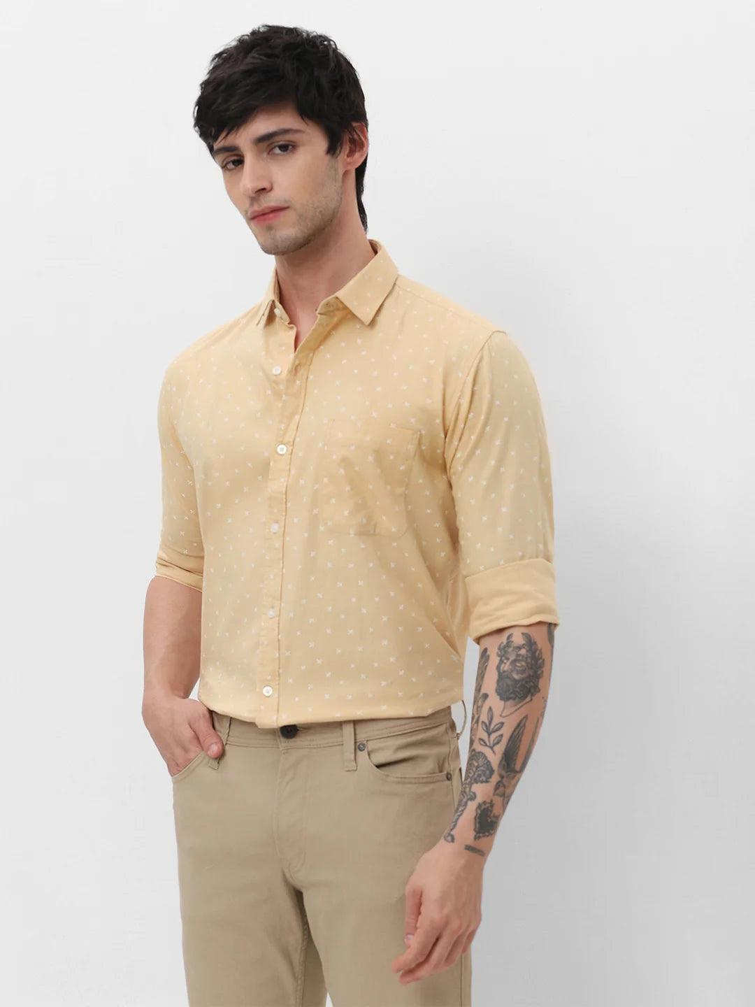 Yellow Printed Shirt