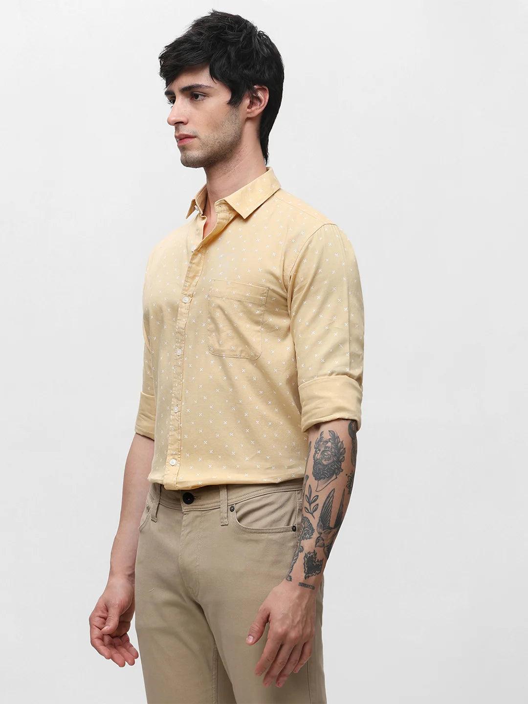 Yellow Printed Shirt