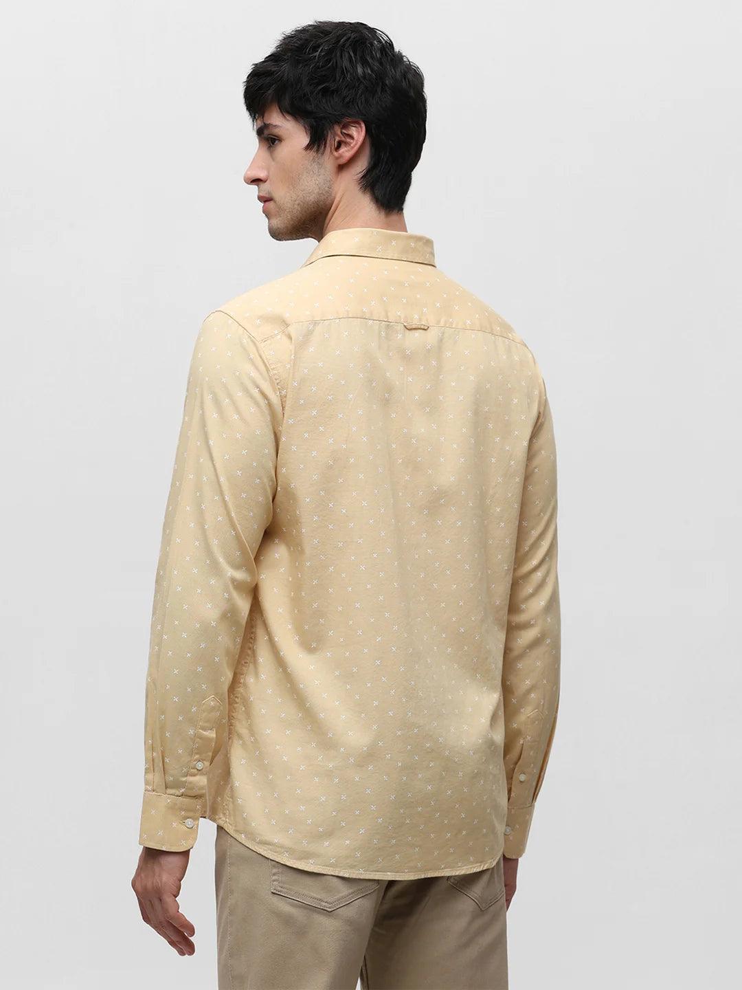 Yellow Printed Shirt