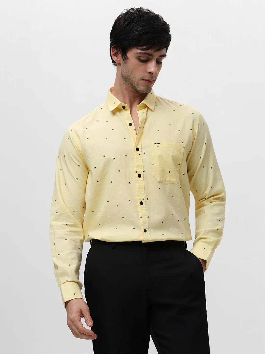 Yellow Printed Shirt
