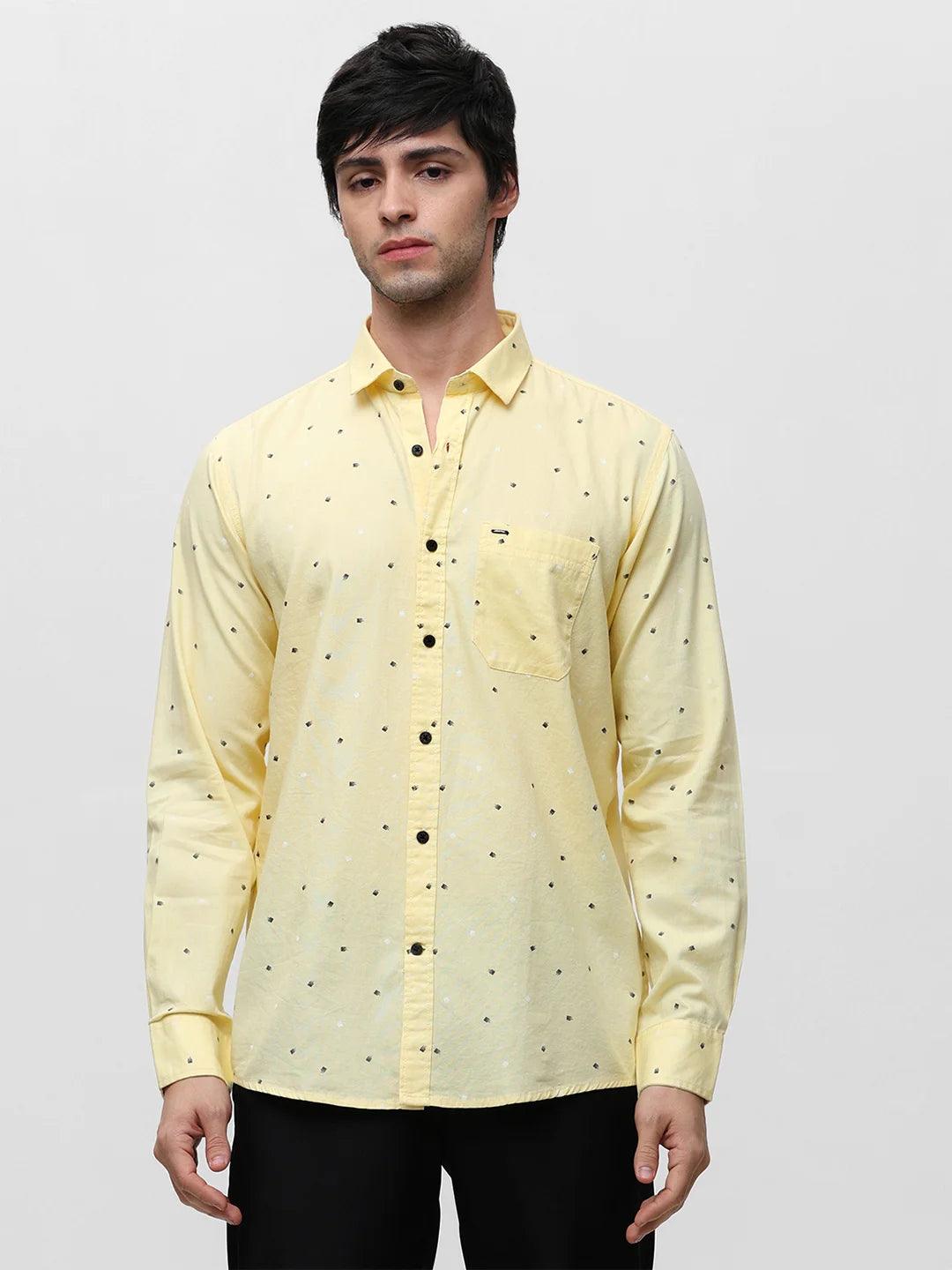 Yellow Printed Shirt
