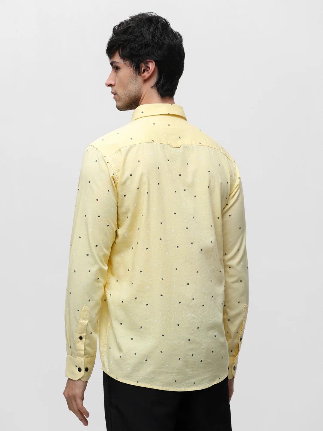 Yellow Printed Shirt