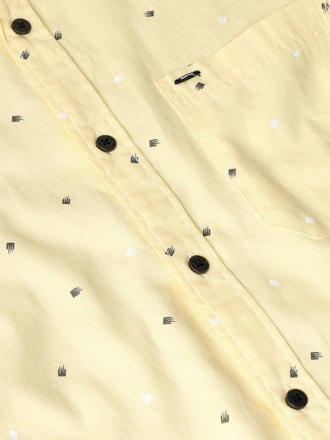 Yellow Printed Shirt