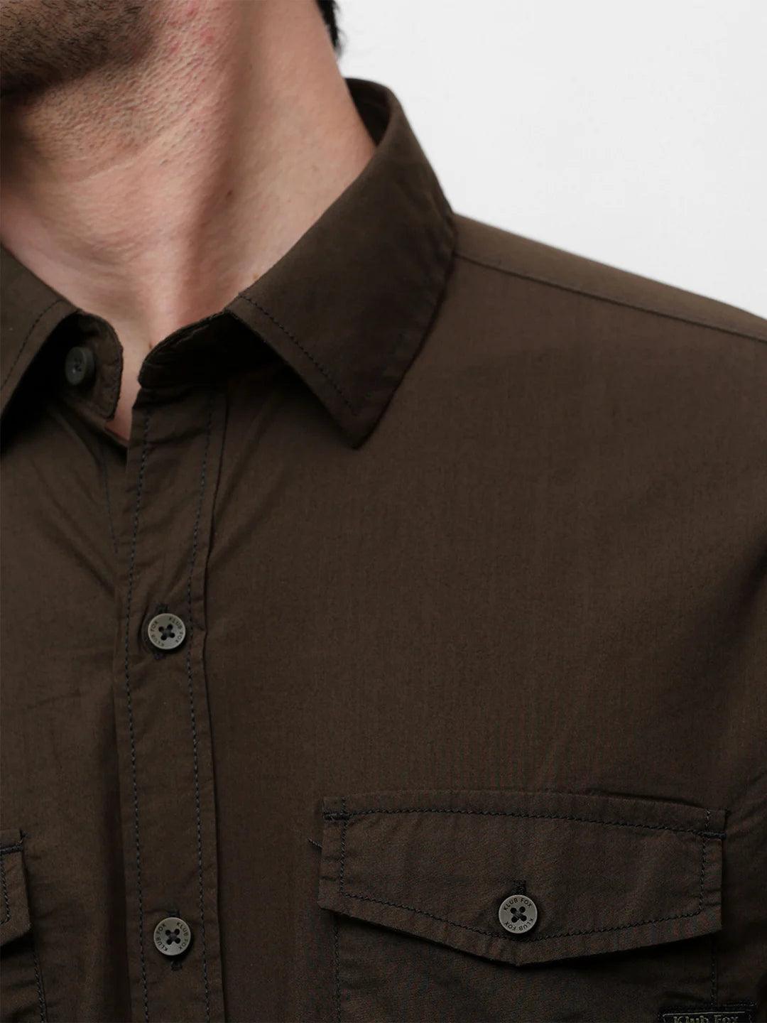 Olive Solid Shirt