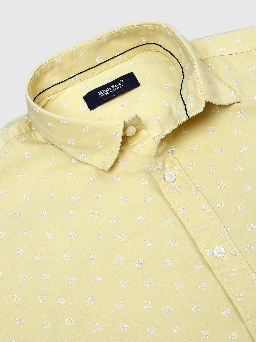 Yellow Printed Shirt