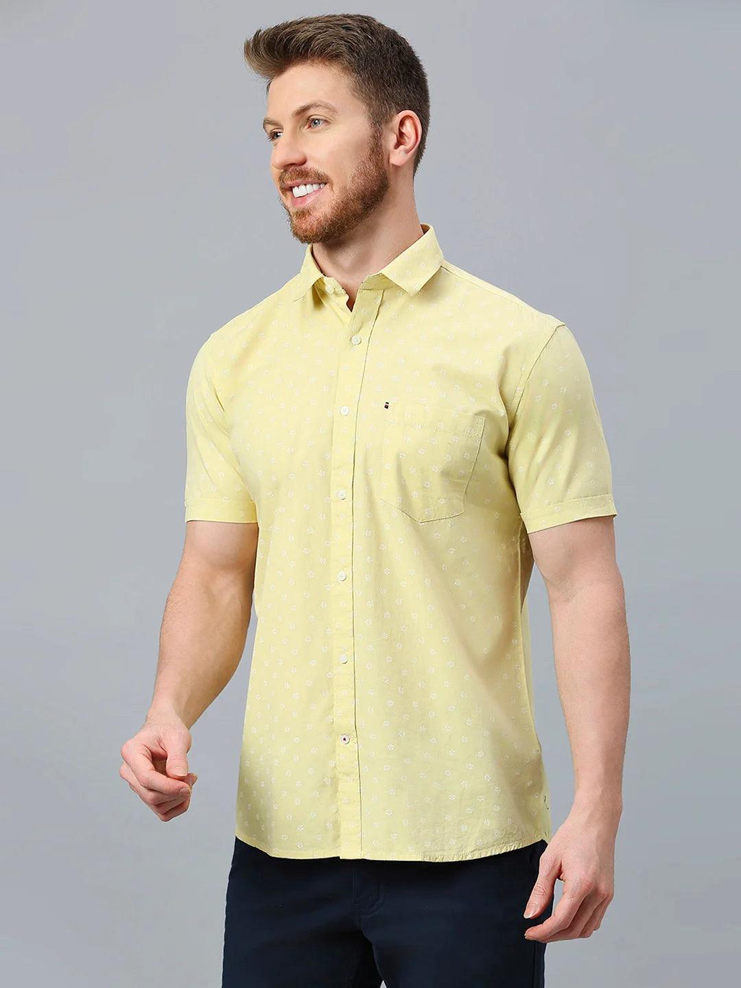 Yellow Printed Shirt