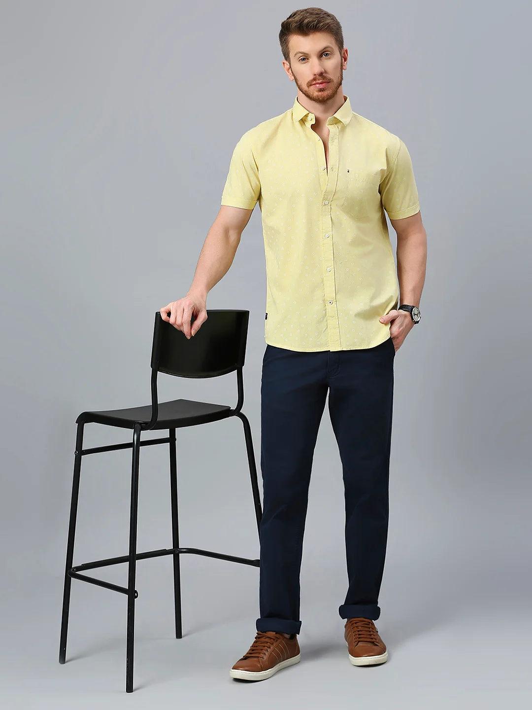 Yellow Printed Shirt