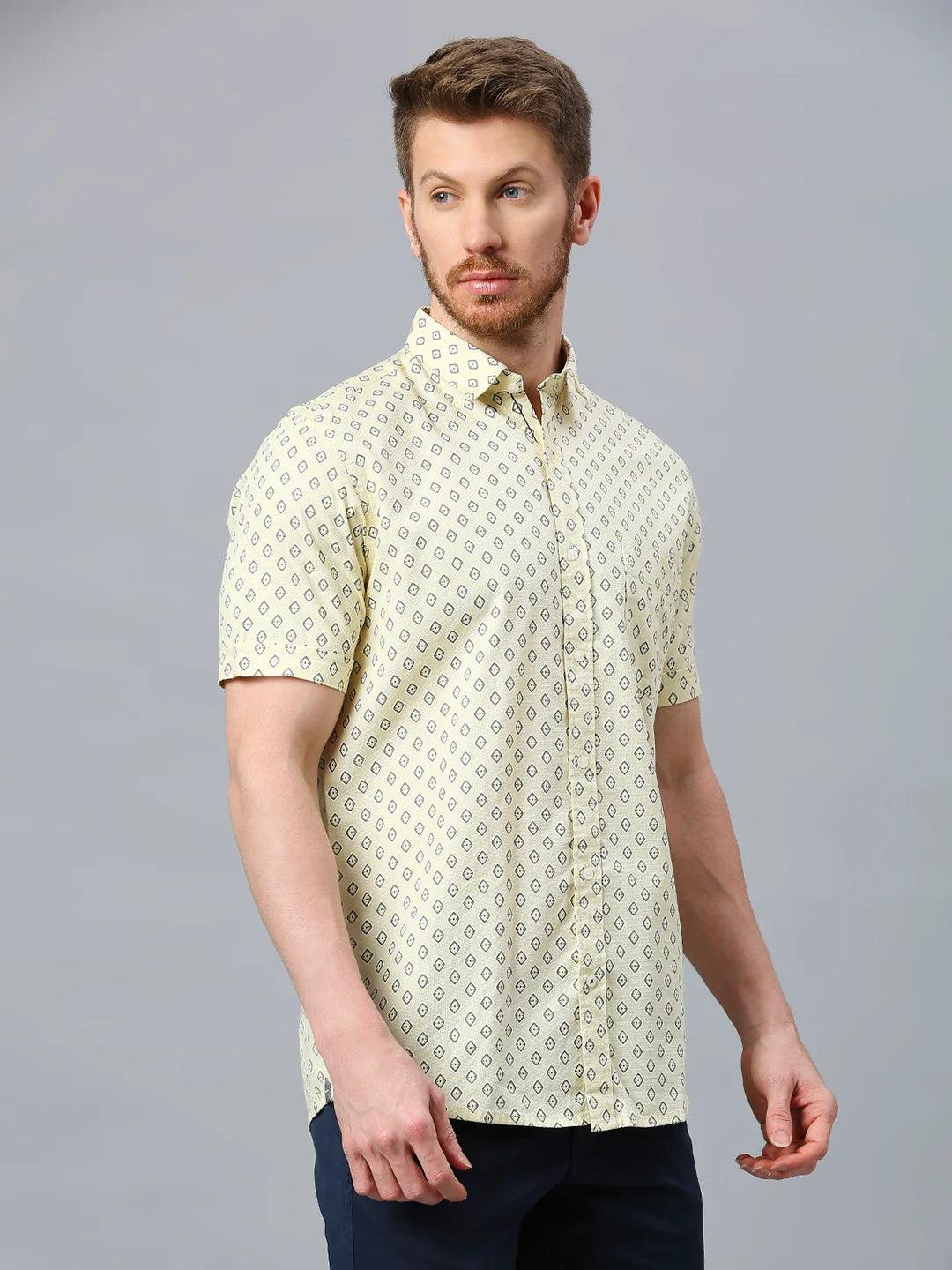 Yellow Printed Shirt