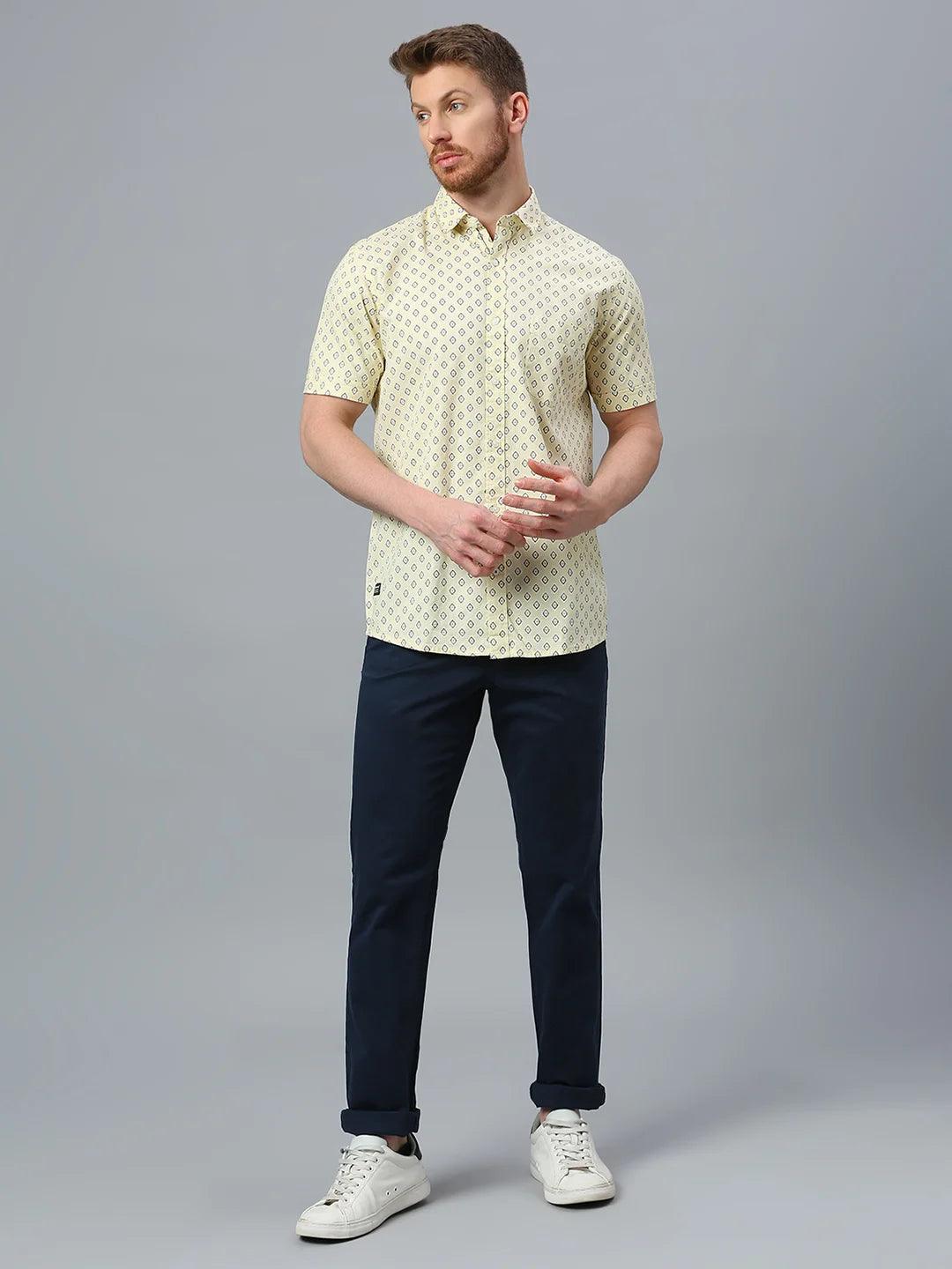 Yellow Printed Shirt