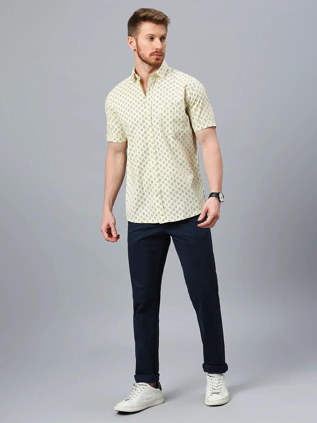 Yellow Printed Shirt