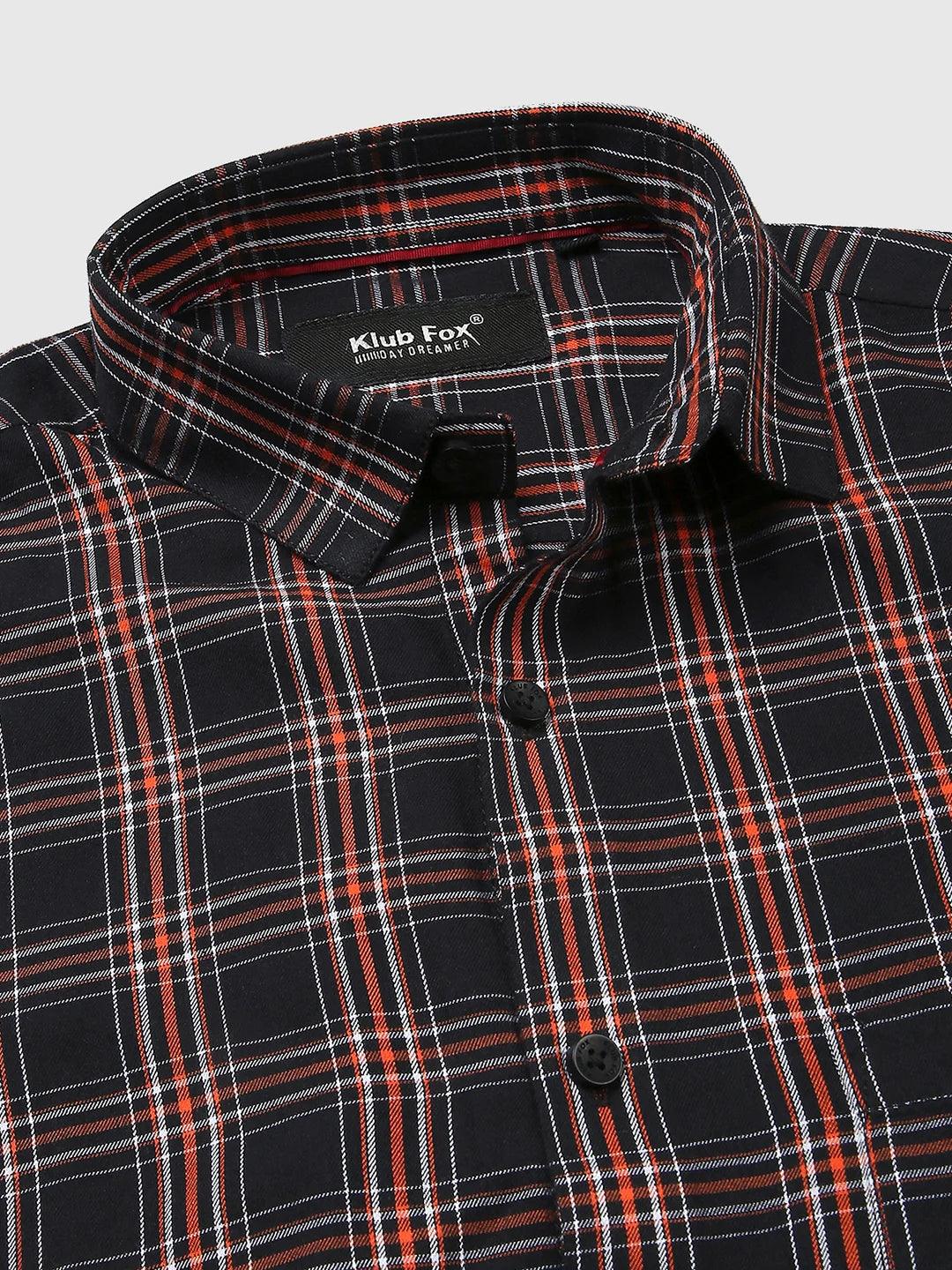 Orange Checkered Shirt