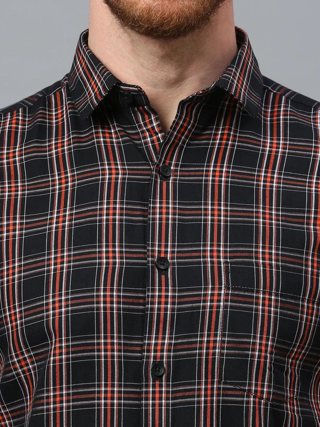 Orange Checkered Shirt