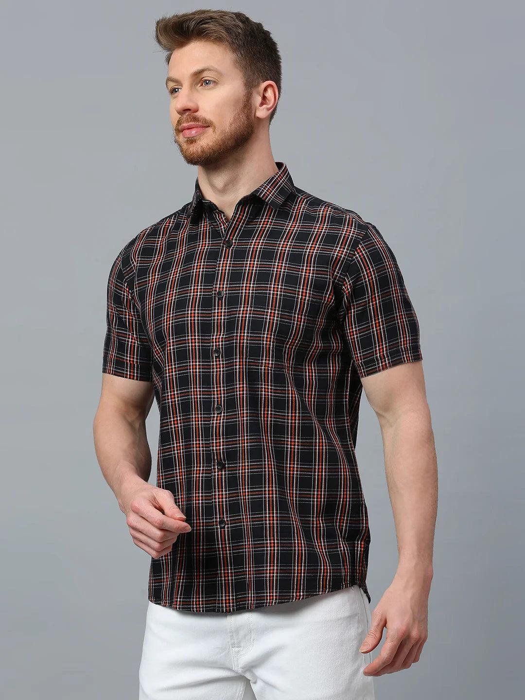 Orange Checkered Shirt