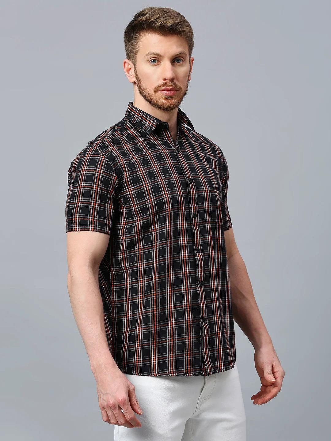 Orange Checkered Shirt