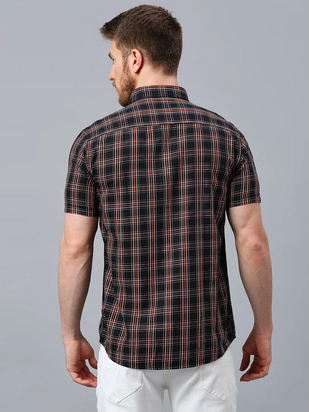 Orange Checkered Shirt
