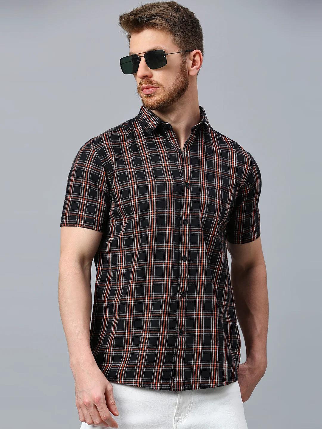 Orange Checkered Shirt