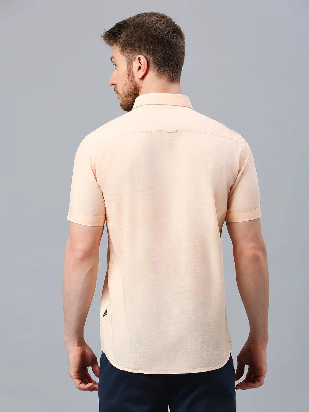 Peach Solid Shirt