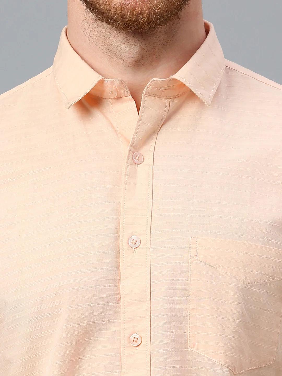 Peach Solid Shirt