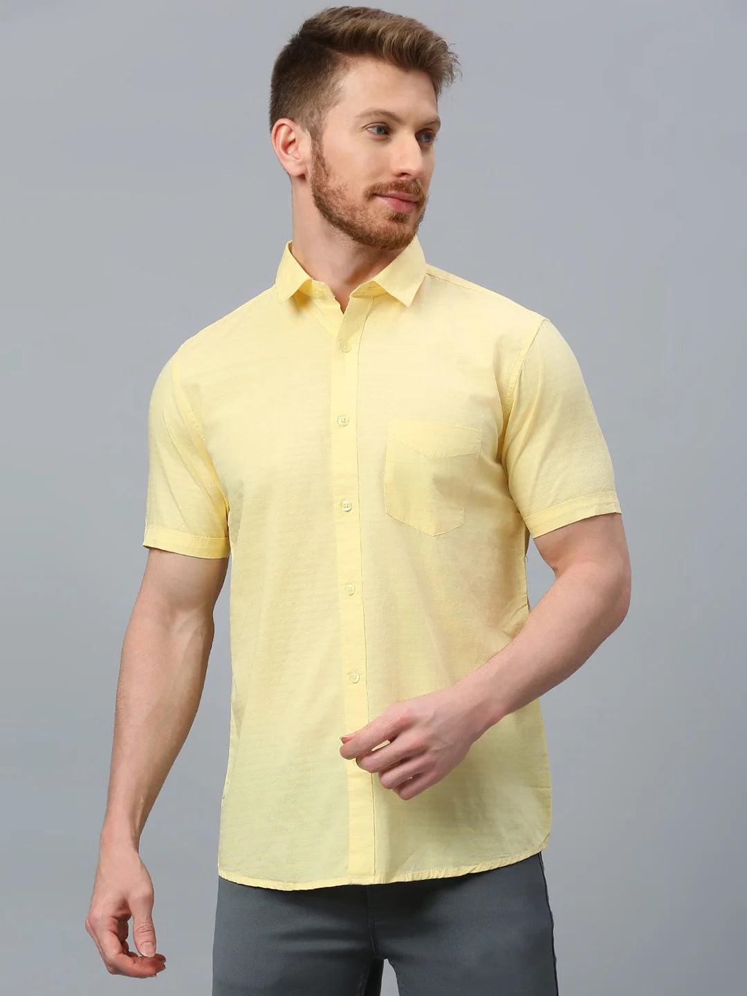 Yellow Solid Shirt